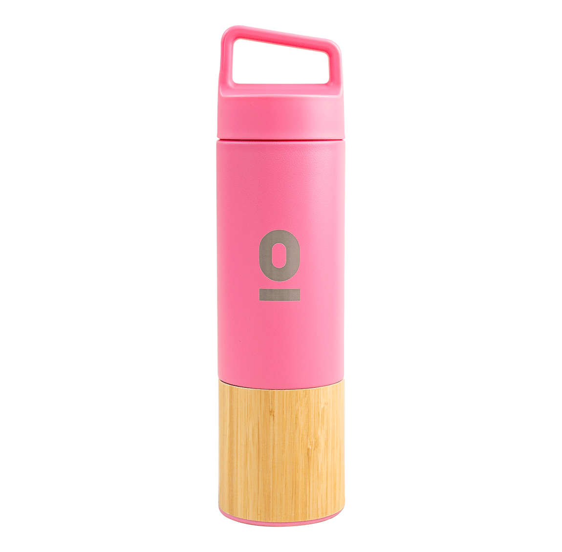 Pink Bamboo Thermos With Handle 500 ml No:44